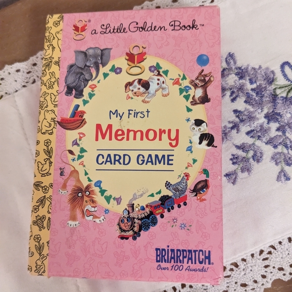 Golden Book First Memory Card Game Briarpatch VTG 2002 Classic Family HTF